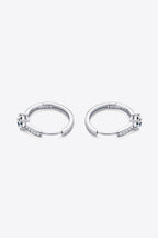 Carry Your Love 1 Ct Moissanite Platinum-Plated Earrings