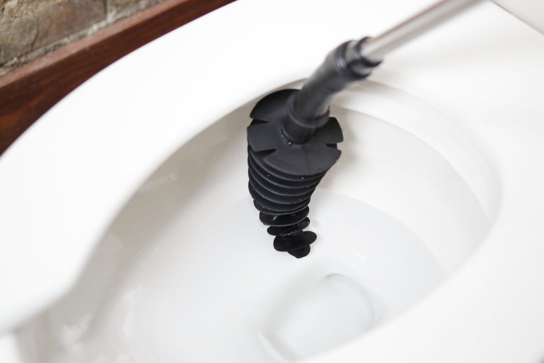 ToiletShroom (Black) Toilet Plunger That Unclogs Toilets in Seconds