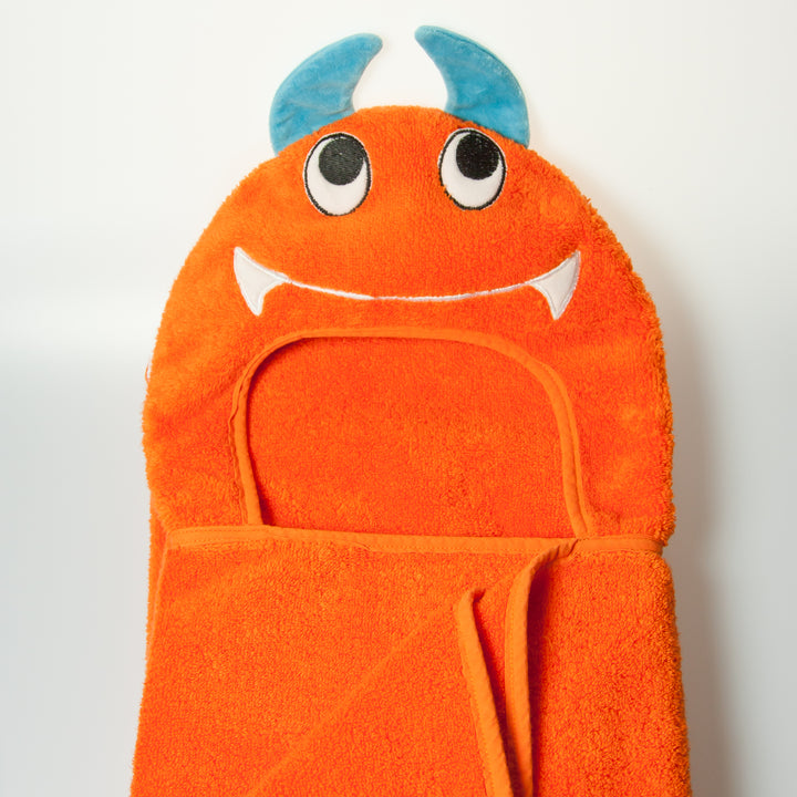 Monster Hooded Cotton Turkish Towel Little Kid