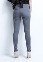Girls Grey Denim Legging Pants