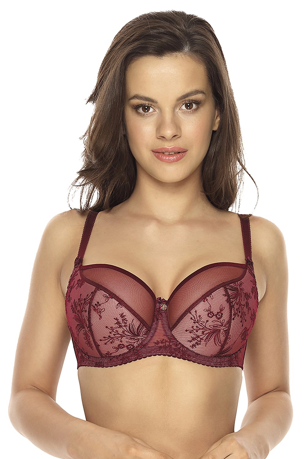 Burgundy Semi-Soft Bra