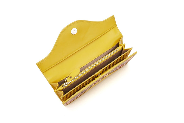 Rose Yellow Continental Wallet