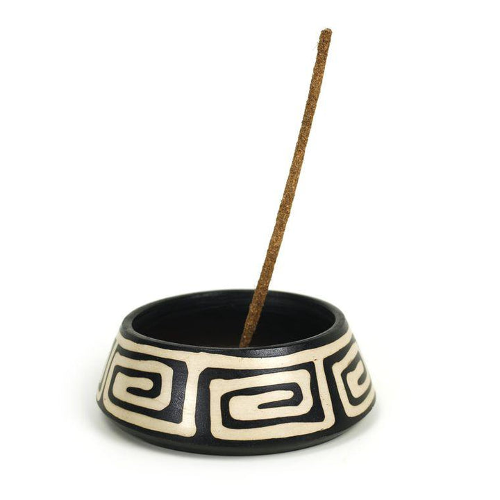Ceramic Incense Burner for Stick and Cone Incense 4.5"