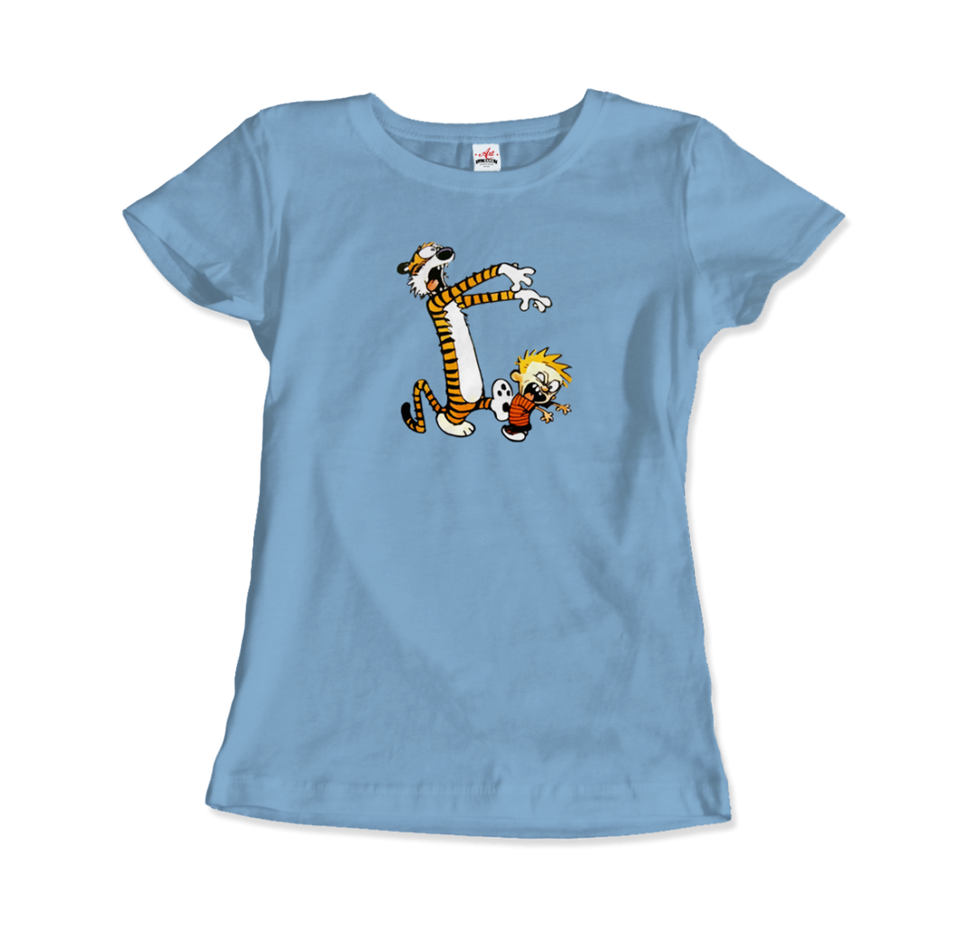 Calvin and Hobbes Playing Zombies Artwork T-Shirt