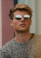 Hybrid Halo Carbon Fiber & Acetate Sunglasses