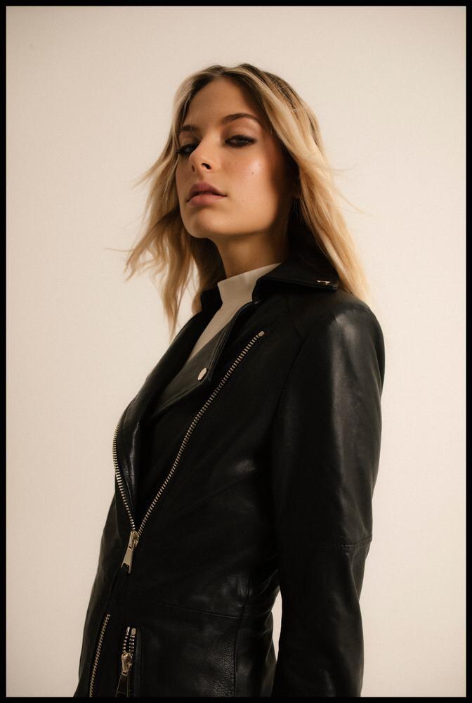 Long Biker Jacket Black