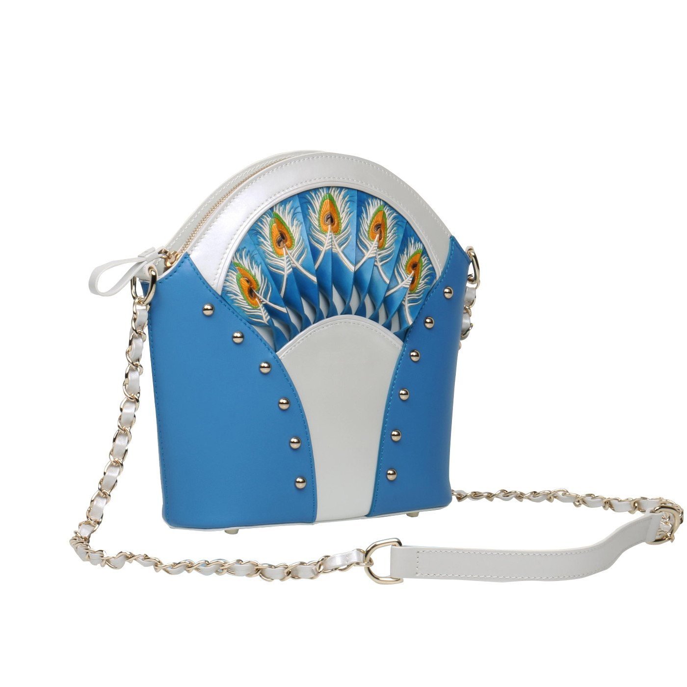 Feather Blue Shoulder Bag