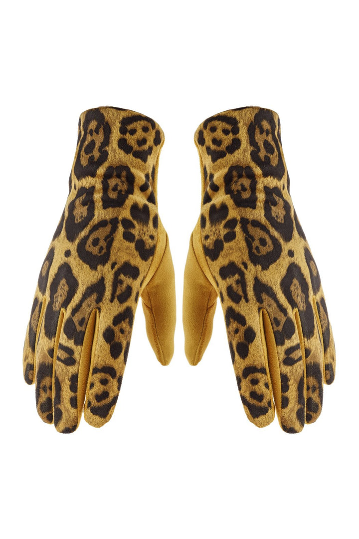 Smart Touch Leopard Gloves