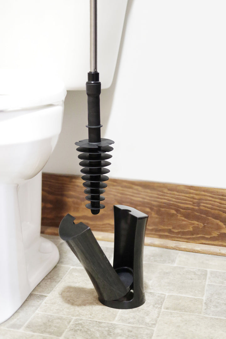 ToiletShroom (Black) Toilet Plunger That Unclogs Toilets in Seconds