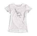 Pablo Picasso Elephant Sketch Artwork T-Shirt