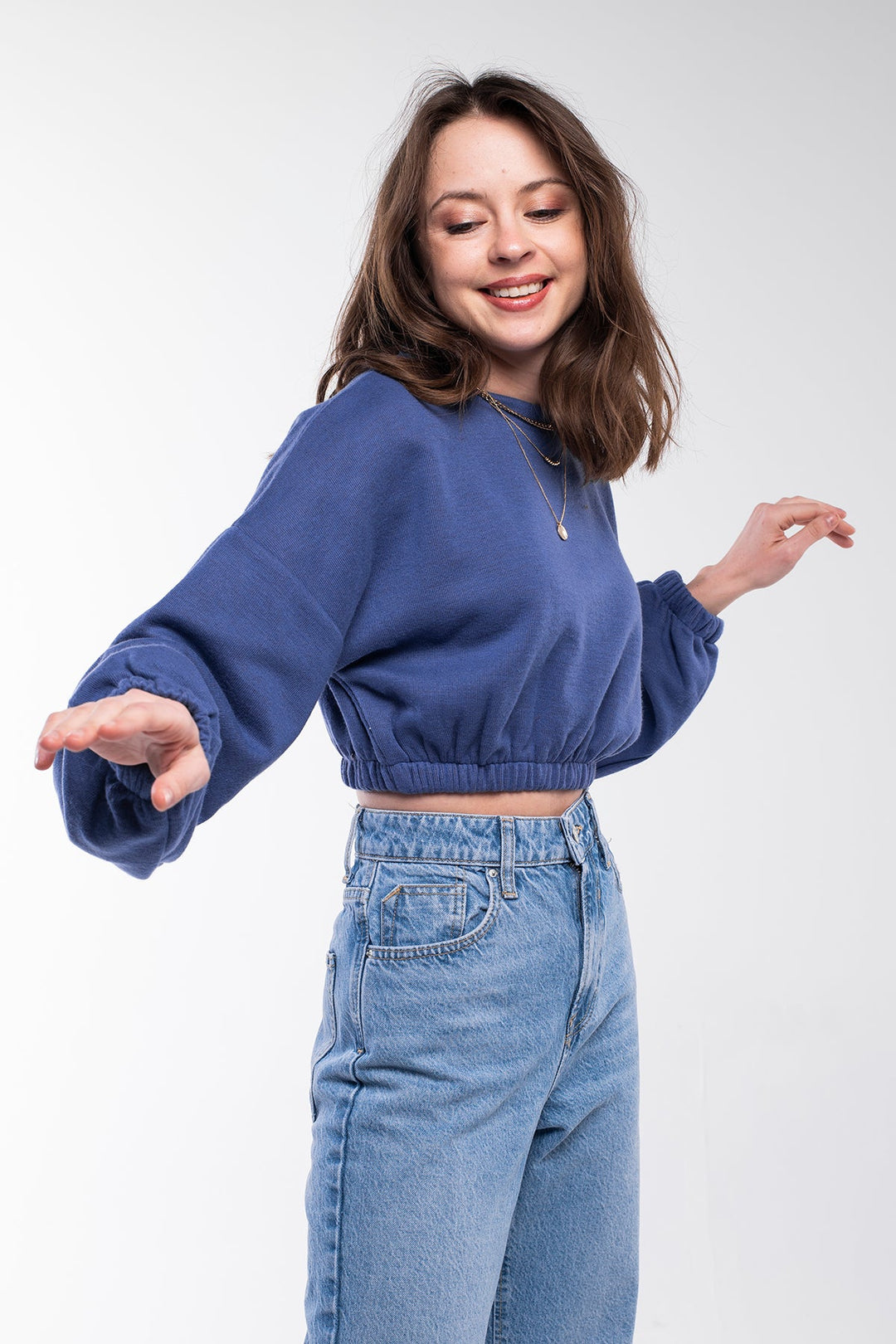 Fresh Crop Top Sweatshirt