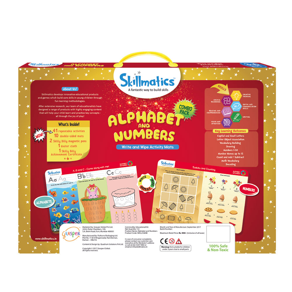 Skillmatics Games Alphabet and Numbers (3-6)