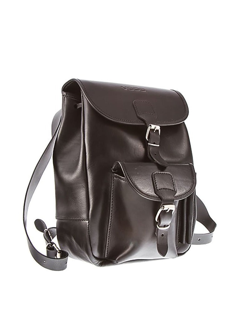 Verosoft Classic Leather Backpack Black | P1