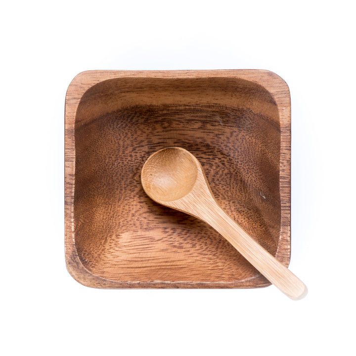 Eco-Friendly Bamboo Facial Bowl & Spoon