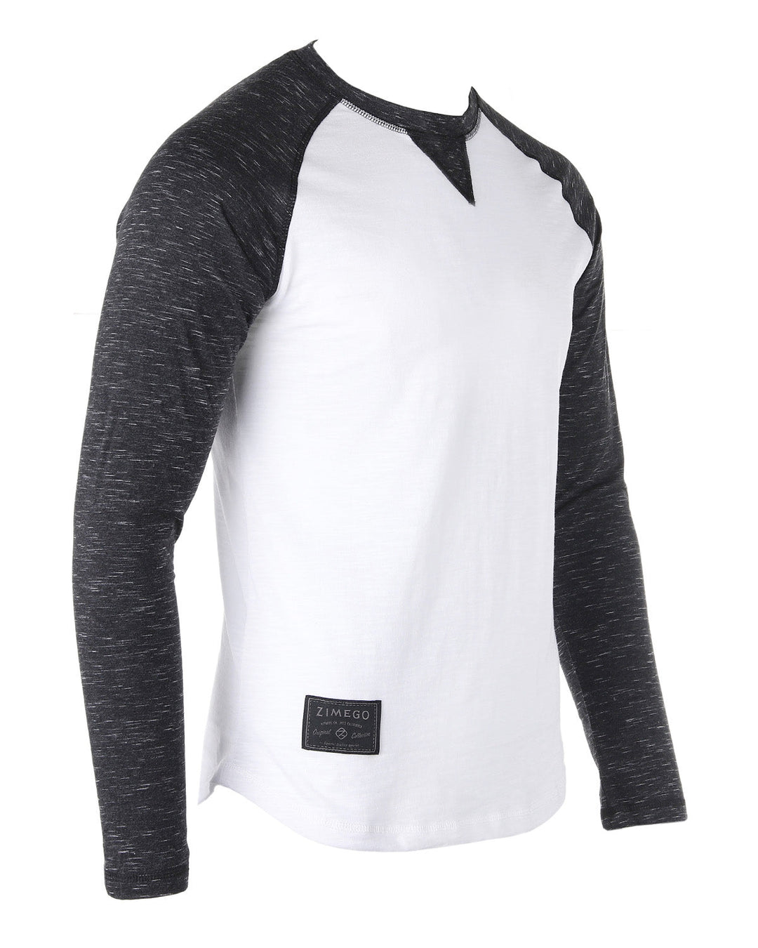 Athletic Fit Baseball Retro Contrast Long Sleeve Raglan T-Shirt