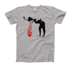 Banksy Lovesick Girl Throwing Up Hearts Artwork T-Shirt