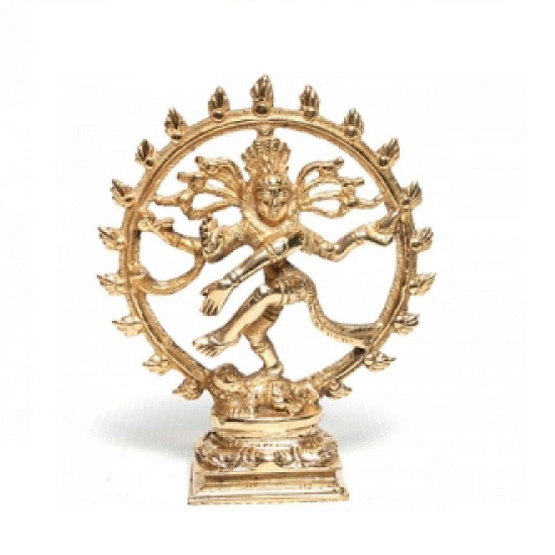 Dancing God Shiva (Natraj) Brass 6" Height