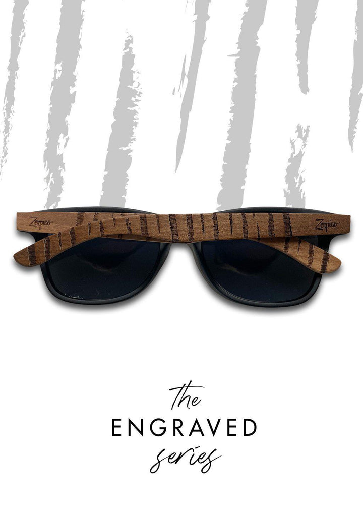 Eyewood | Engraved Wooden Sunglasses - Untamed