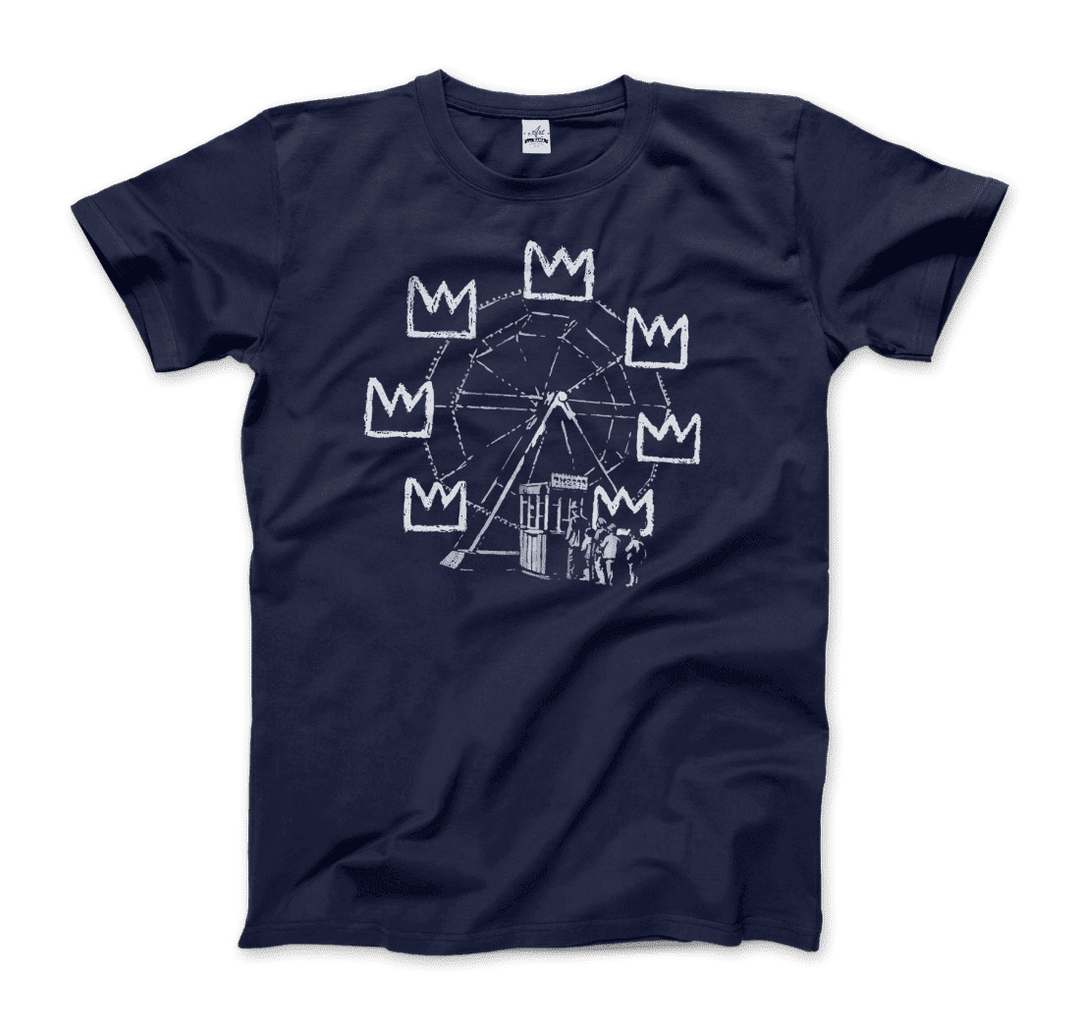 Banksy Ferris Wheel Homage to Basquiat Artwork T-Shirt