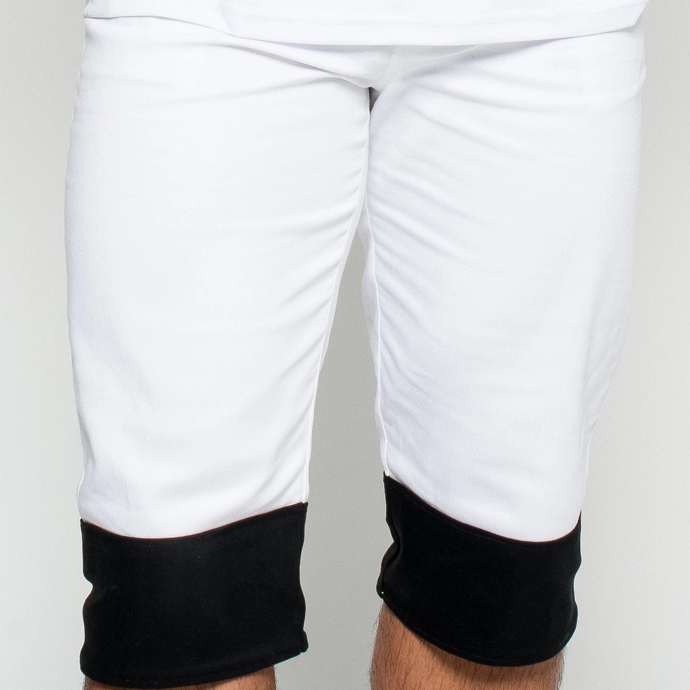 Men's Black & White Shorts