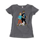 Tintin, Snowy and Captain Haddock Artwork T-Shirt