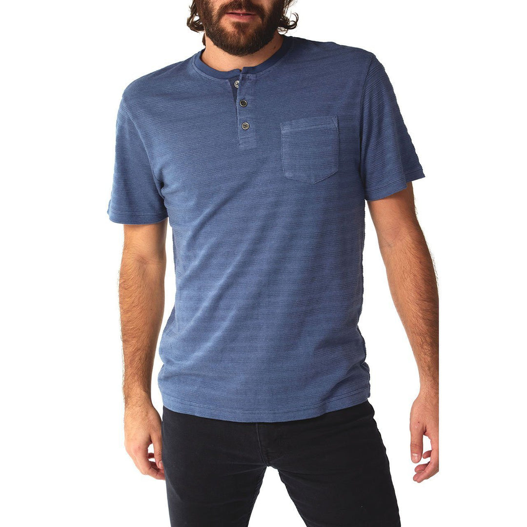 Axel Striped Cotton Henley