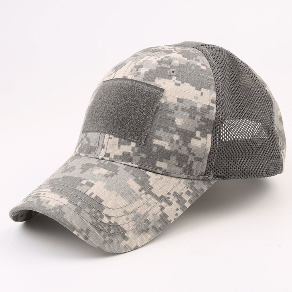 Tactical-Style Patch Hat With Adjustable Strap
