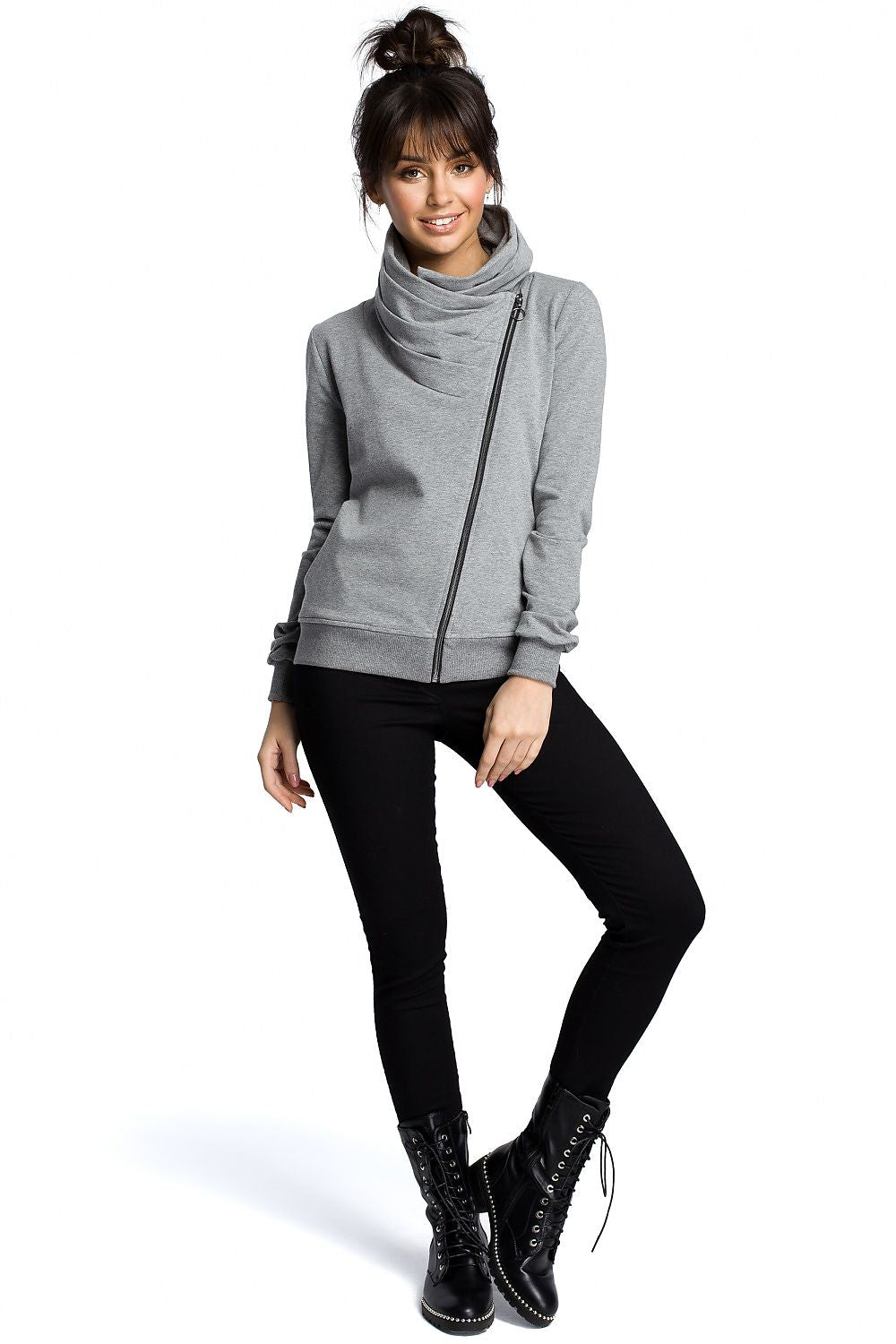 Light Grey Full Zip Sweatshirt