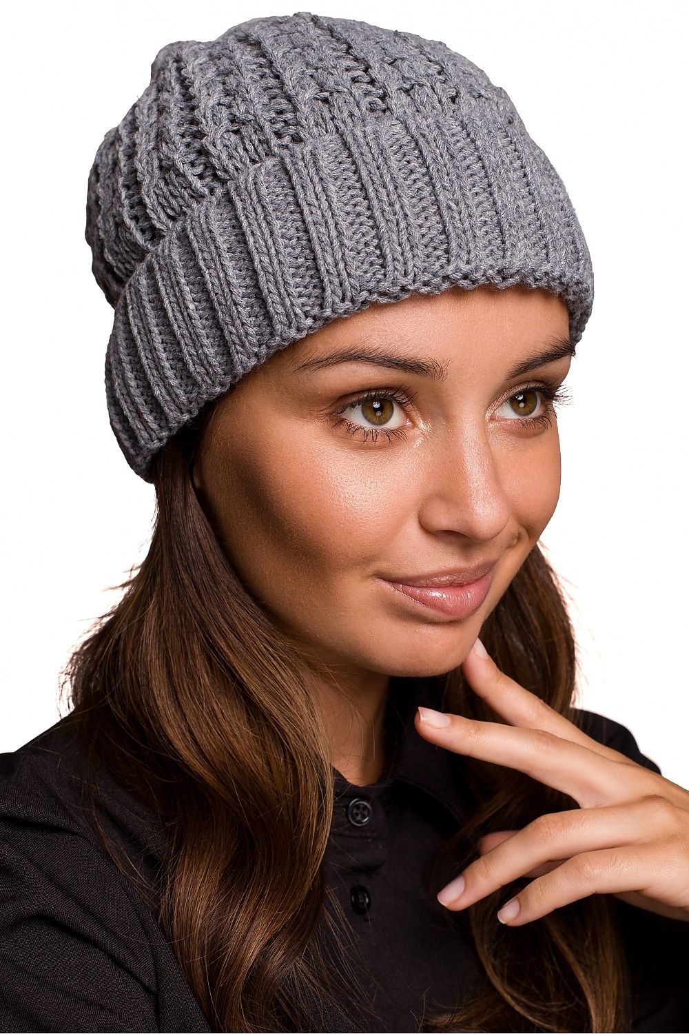 Grey Knitted Cap