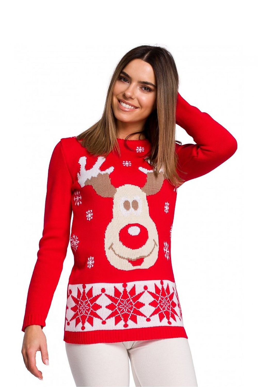 Red Christmas Sweater Reindeer
