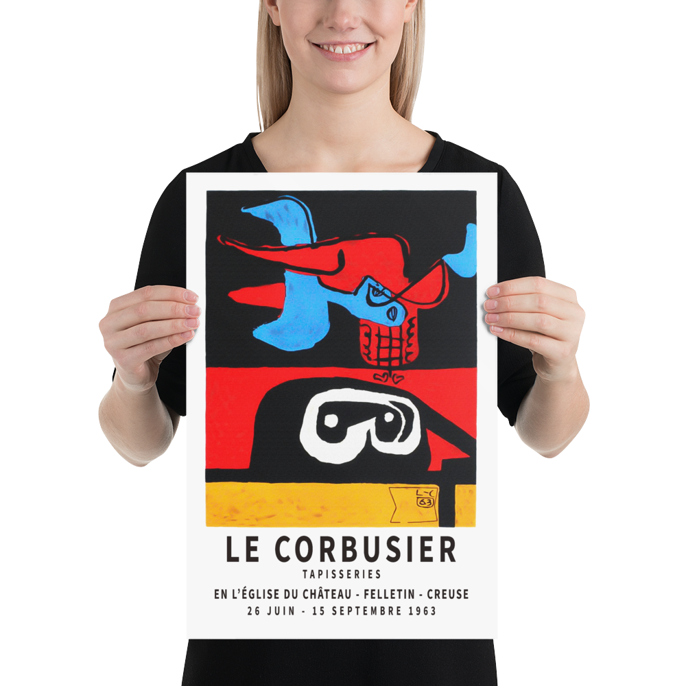 Le Corbusier 1963 Exhibition Artwork Poster