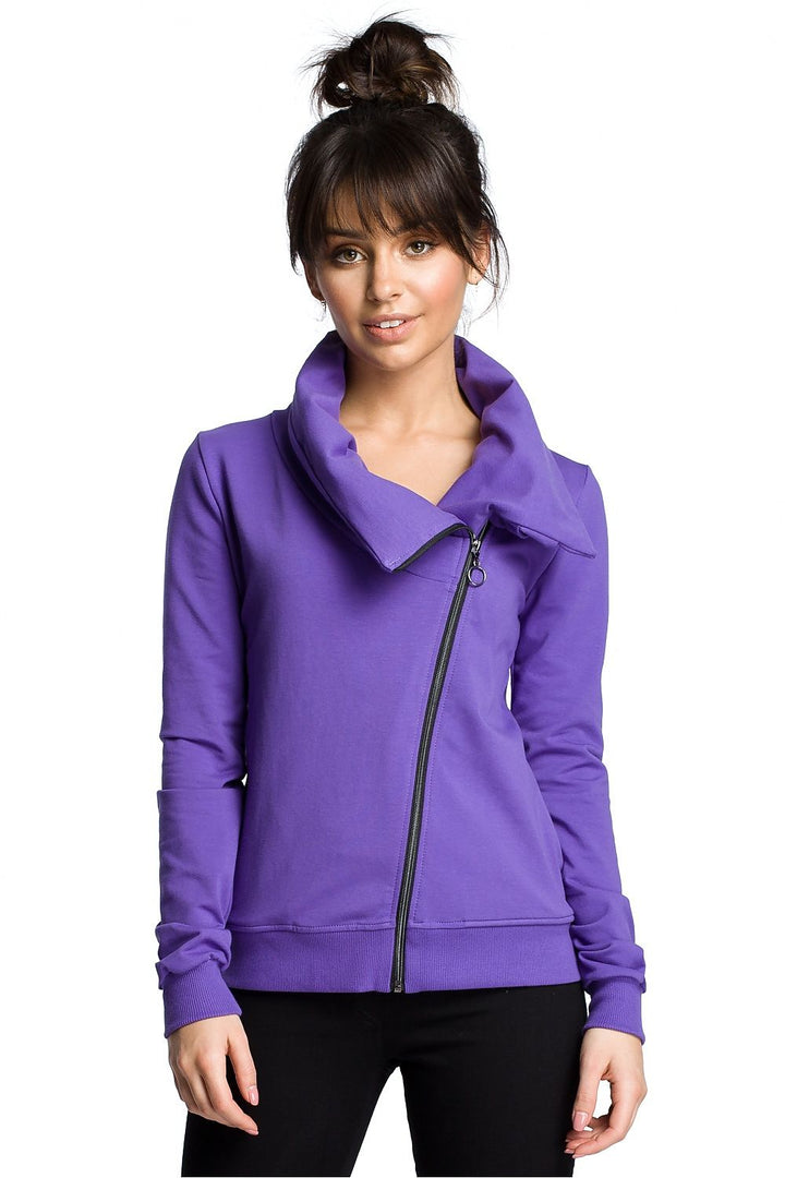 Full Zip Violet Sweatshirt