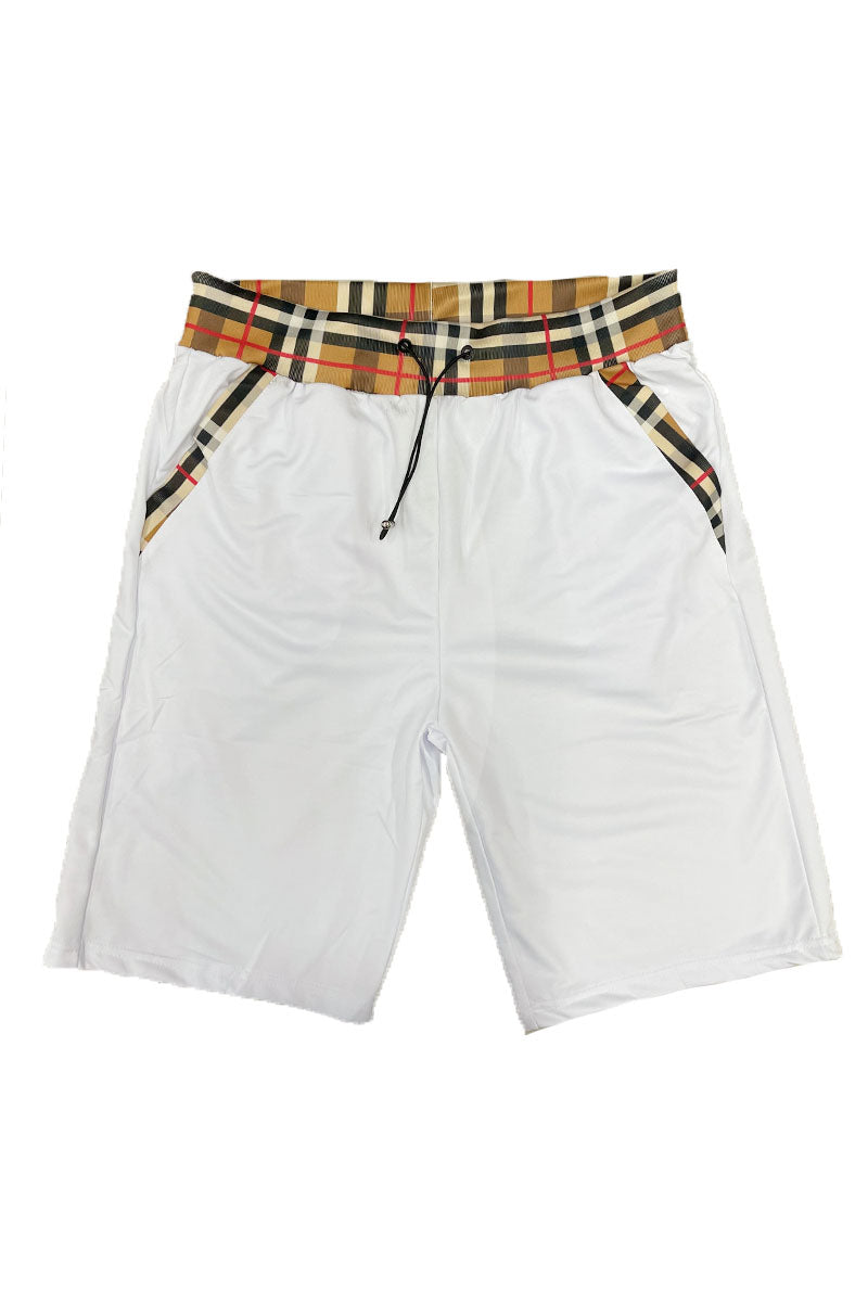 Checkered Plaid Design Shorts