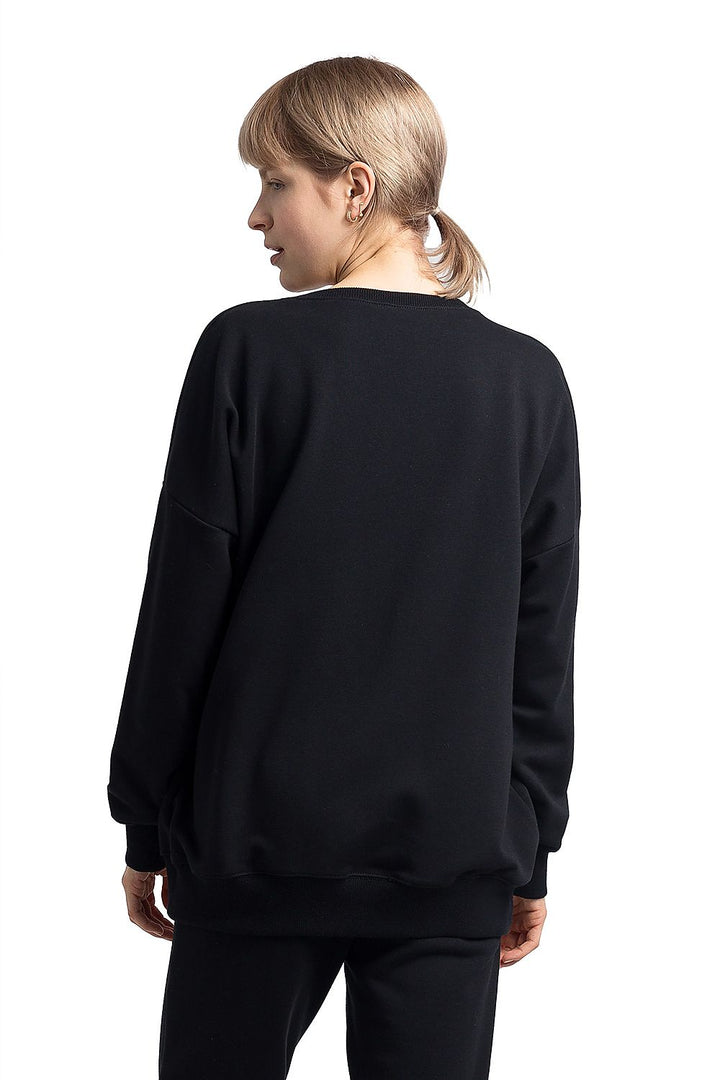 LaLupa Oversized Sweatshirt Black