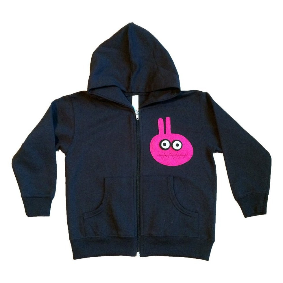 Kids Black Hoodie Bunny Monster mi cielo Matthew Langille