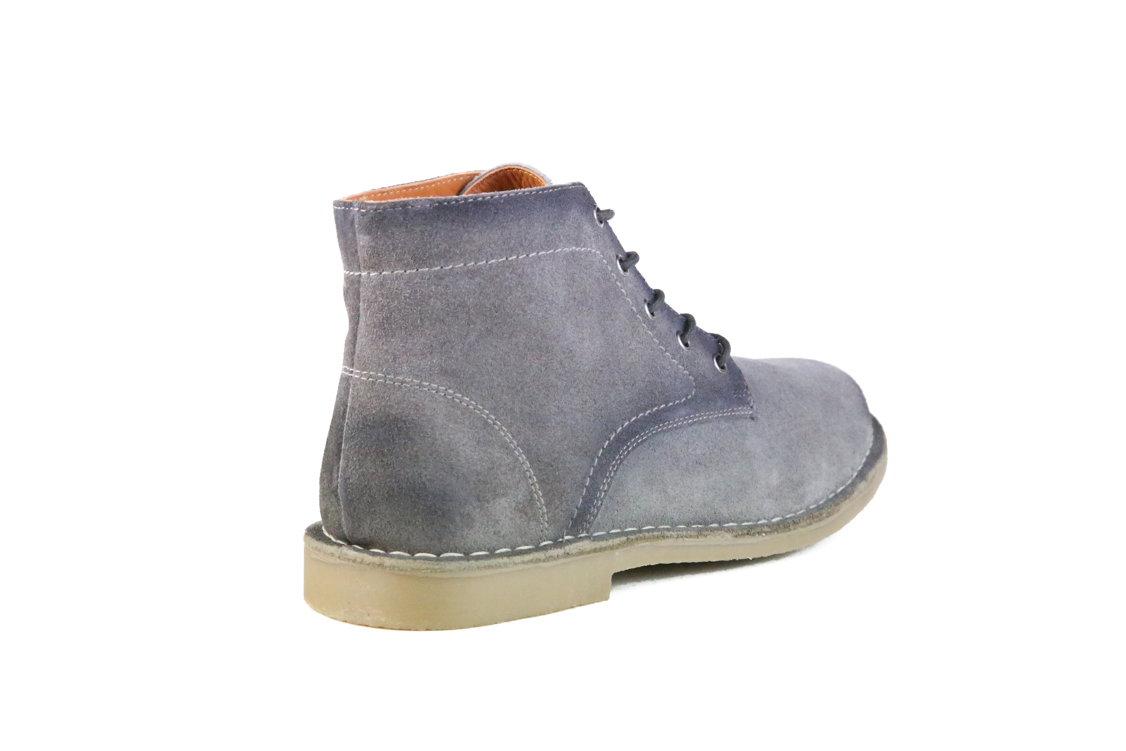The Grover Men's Boot in Burnished Grey Suede