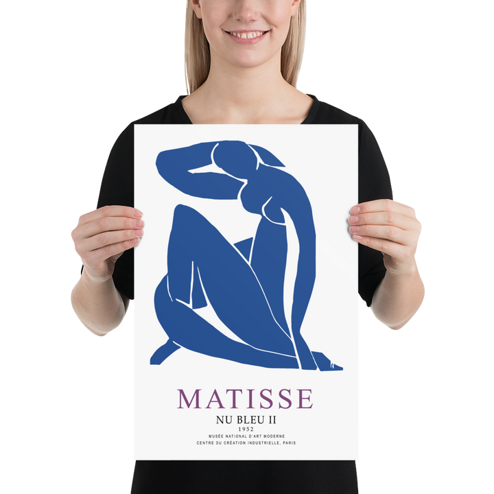 Henri Matisse Nu Bleu II (Blue Nude II) 1952 Artwork Poster