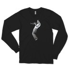 Miles Davis Playing His Trumpet Artwork Long Sleeve Shirt