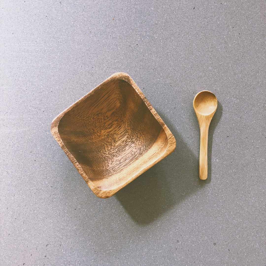 Eco-Friendly Bamboo Facial Bowl & Spoon