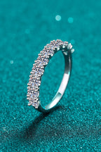 1 Ct Moissanite Half-Eternity Ring
