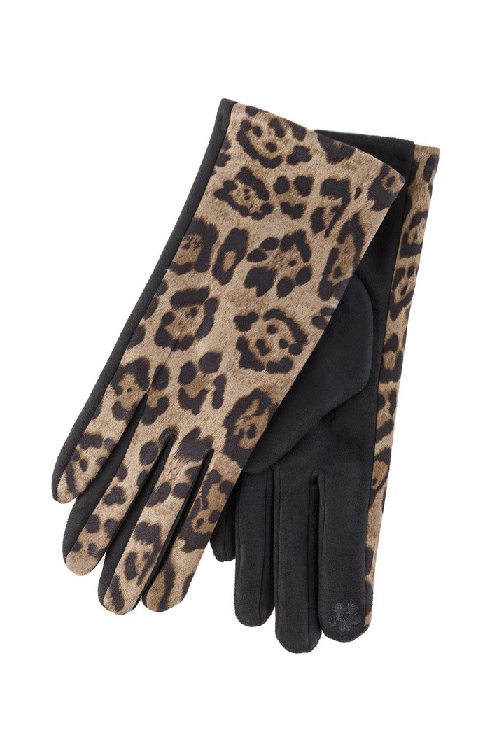 Smart Touch Leopard Gloves