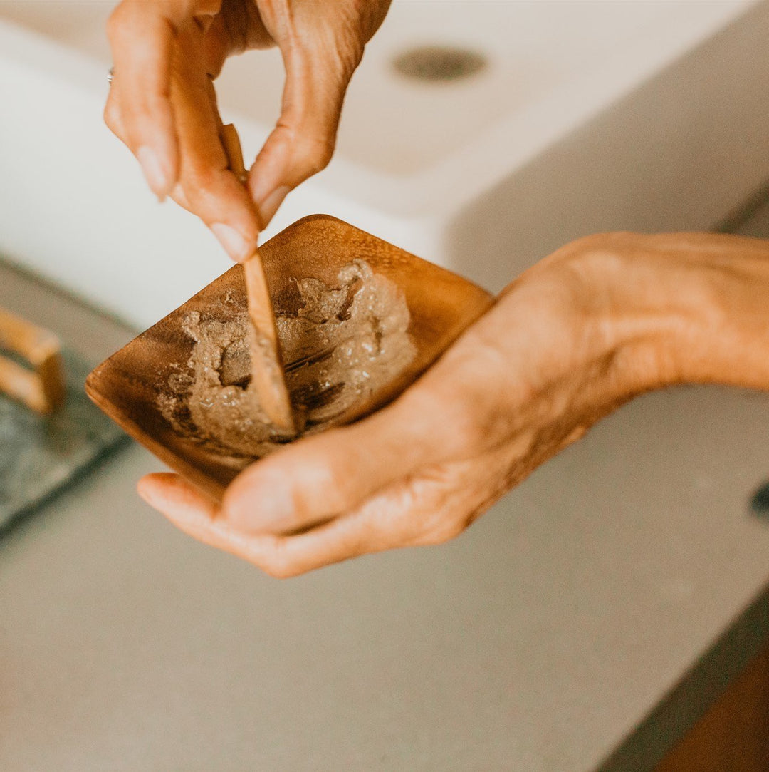 Eco-Friendly Bamboo Facial Bowl & Spoon