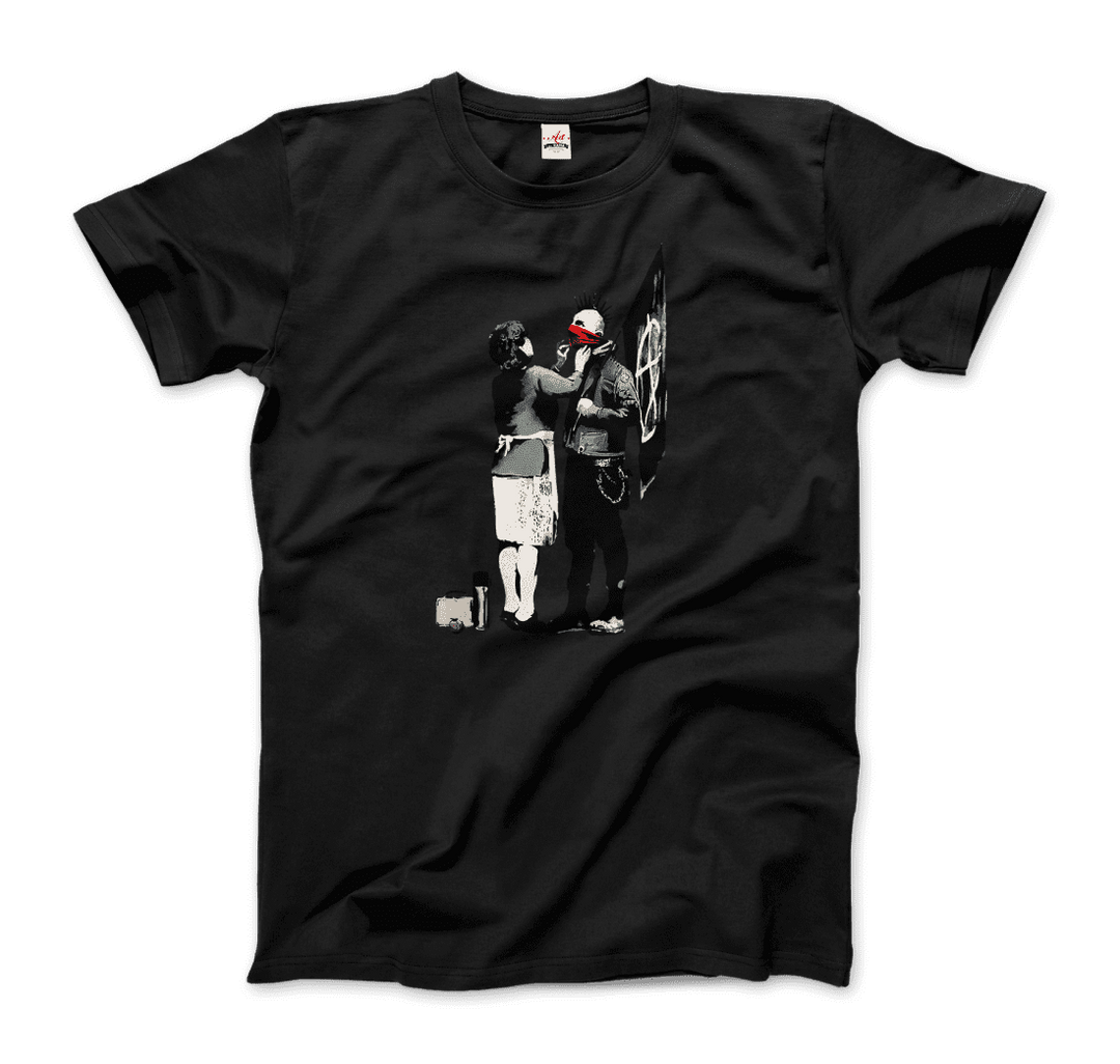 Banksy Anarchist Punk and His Mother Artwork T-Shirt