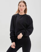 City Zip Crop Crewneck