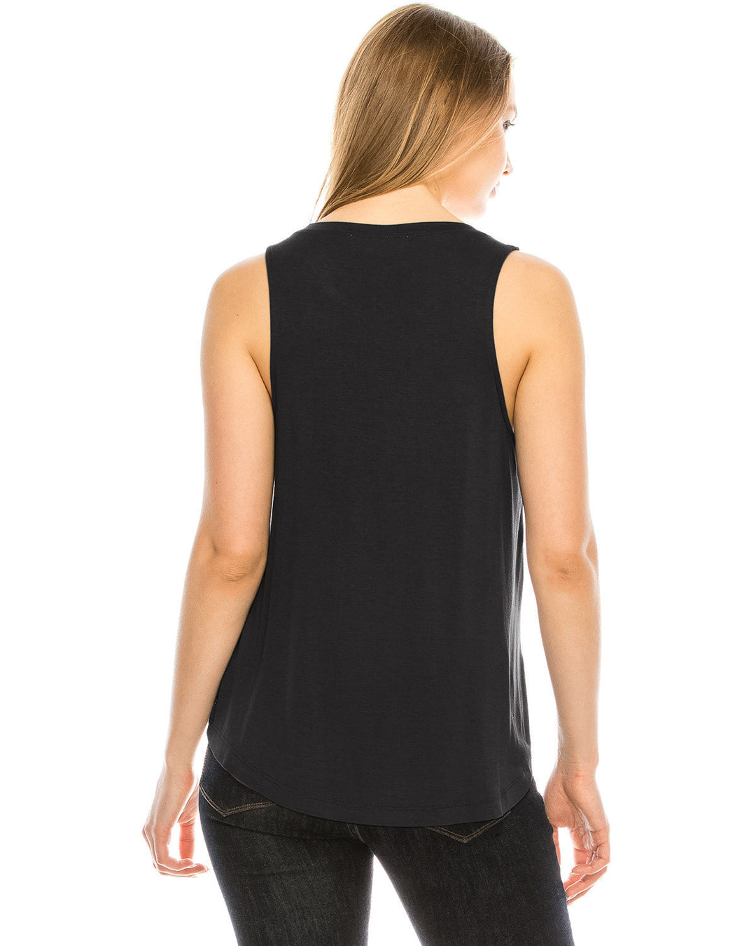 Black Tank Top Relaxed Fit