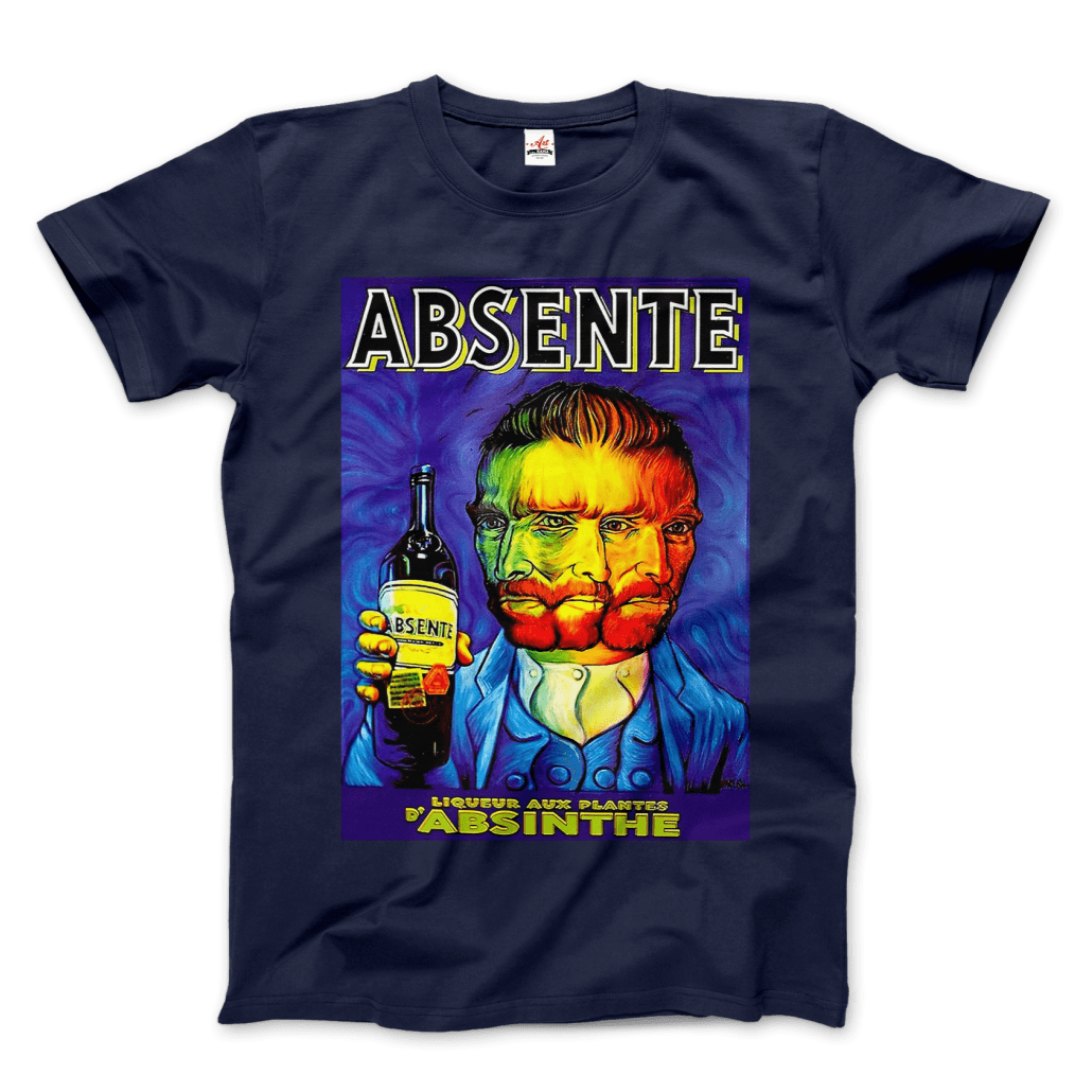 Absente, Vintage Absinthe Liquor Advertisement With Van Gogh T-Shirt