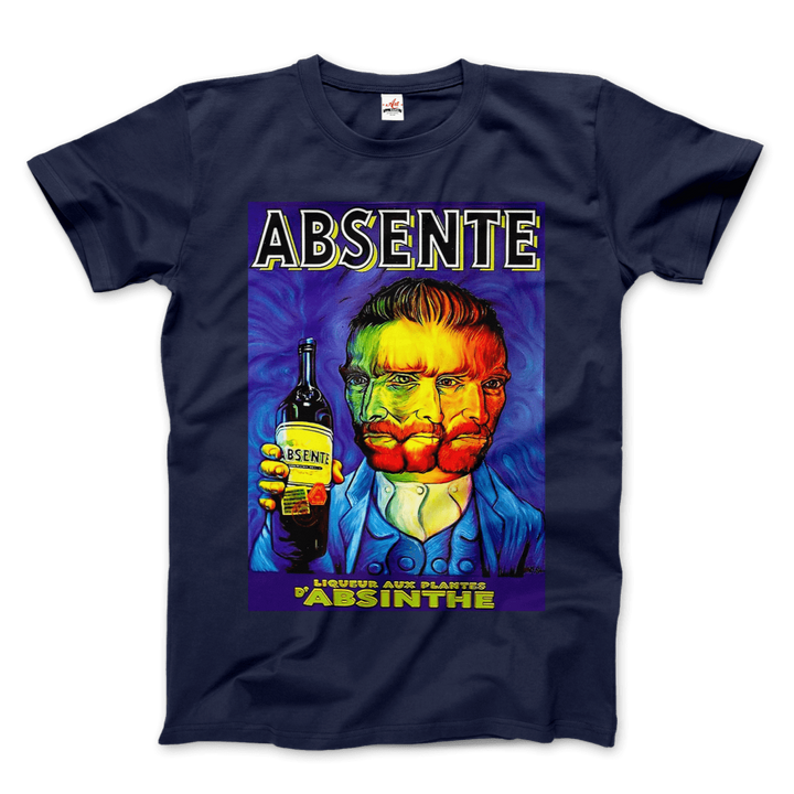 Absente, Vintage Absinthe Liquor Advertisement With Van Gogh T-Shirt