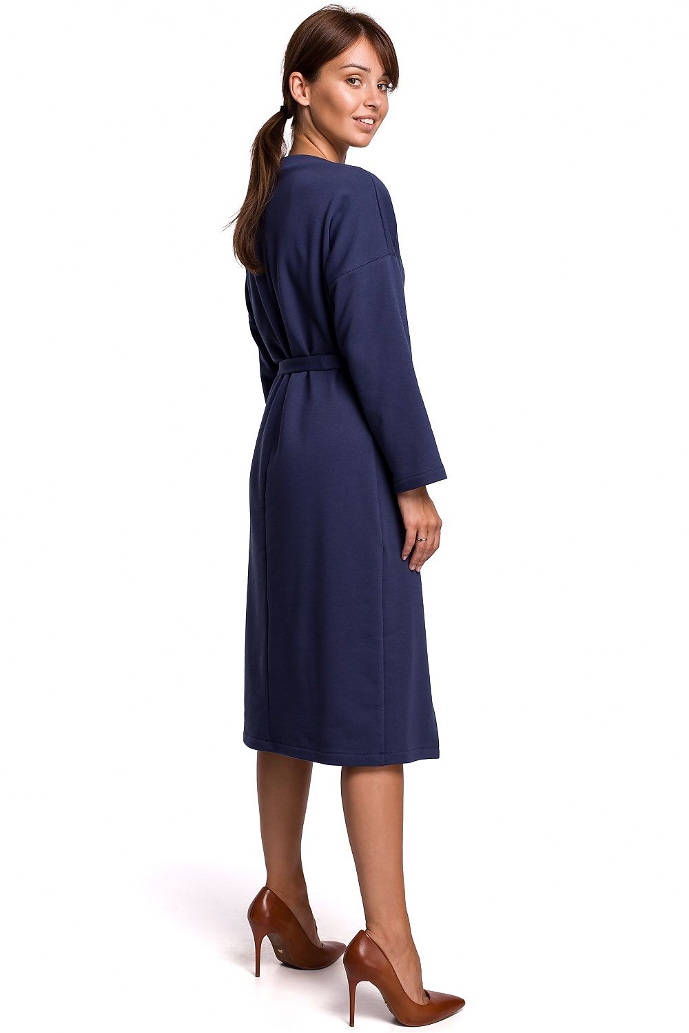 Long Sleeve Navy Blue Daydress