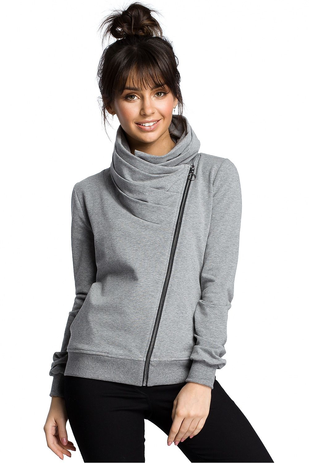 Light Grey Full Zip Sweatshirt