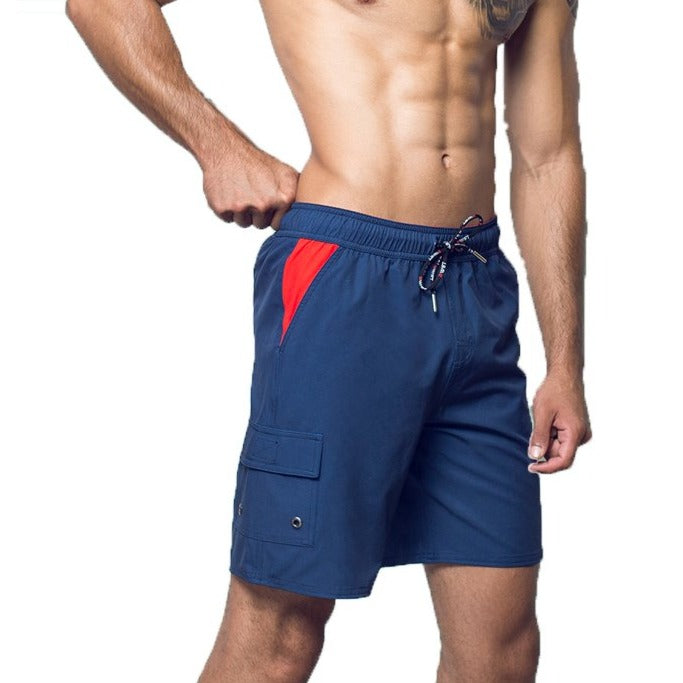 Beach Shorts "Neptune" Right Side Velcro Pocket and Side Pockets